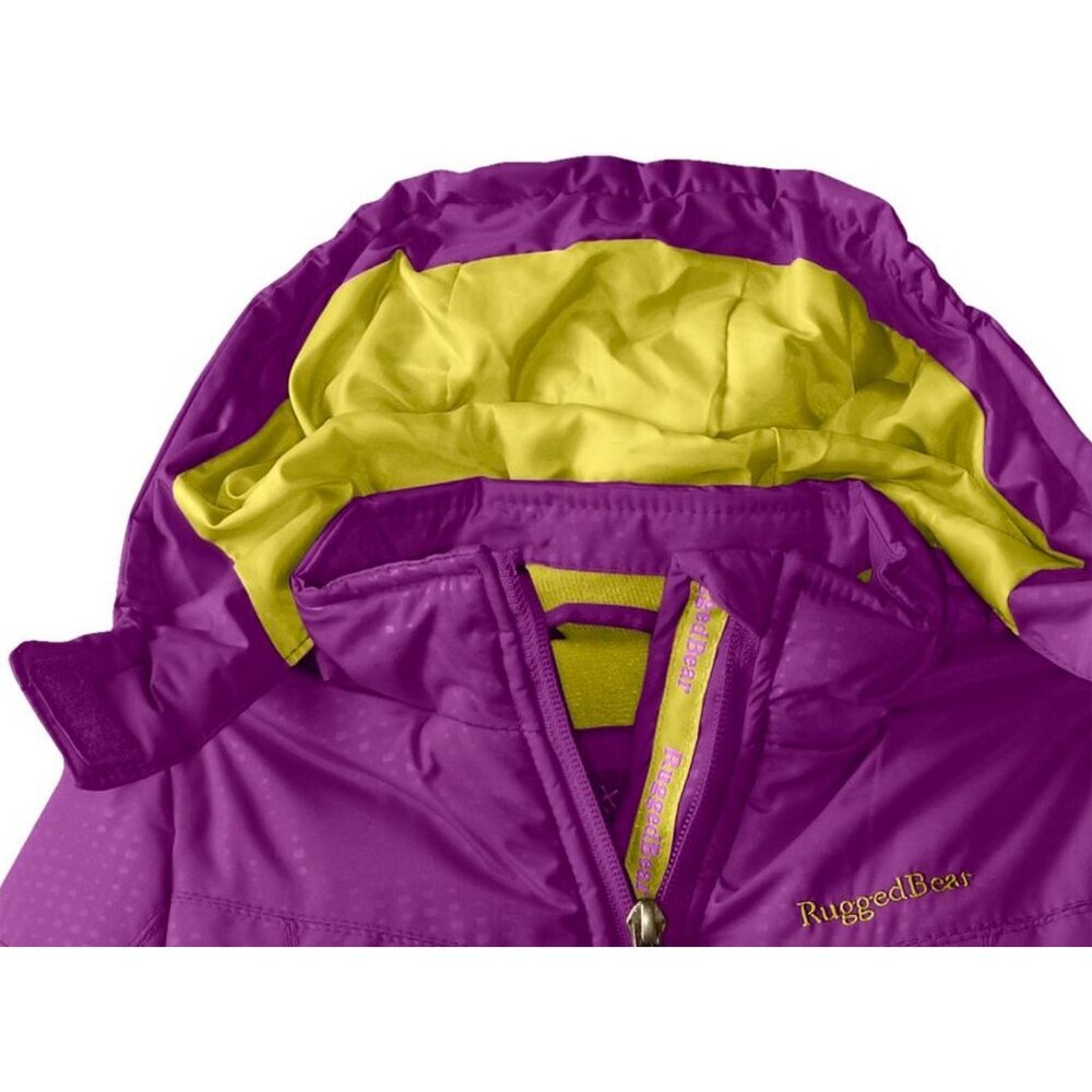 Rugged Bear Baby Girls Snowsuit-Style Winter Puffer Coat Hooded Jacket - Picture 7 of 9